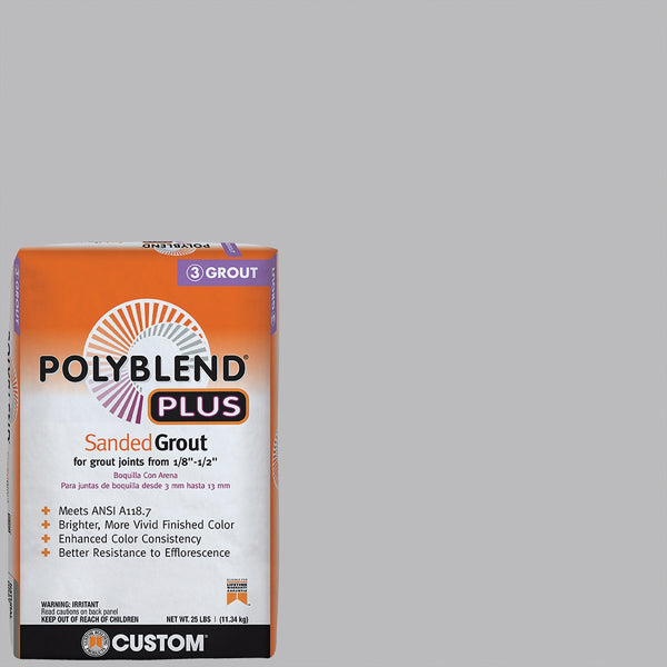 Custom Building Products PolyBlend PLUS 25 Lb. Platinum Sanded Tile Grout