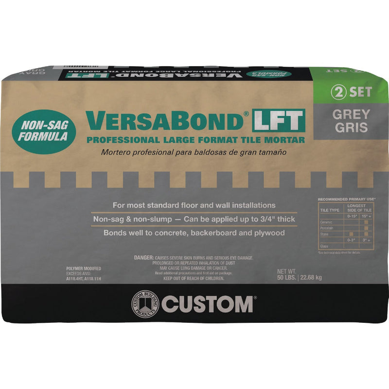 Custom Building Products VersaBond 50 Lb. Gray Large Format Tile Mortar