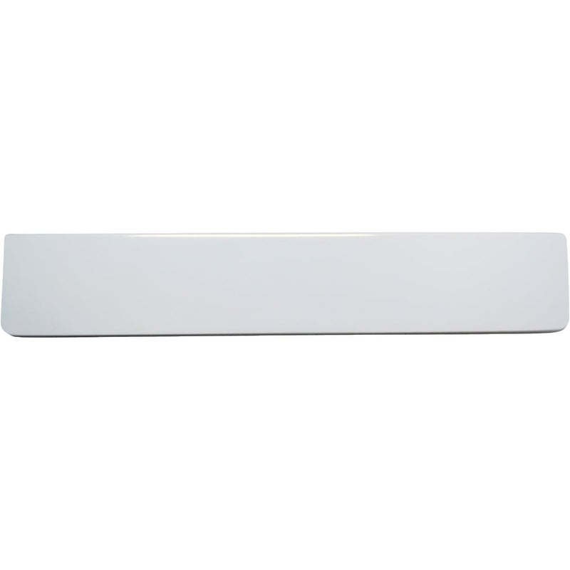 Modular Vanity Tops 3 1/2  In. H x 18 In. L Solid White Cultured Marble Side Splash, Universal