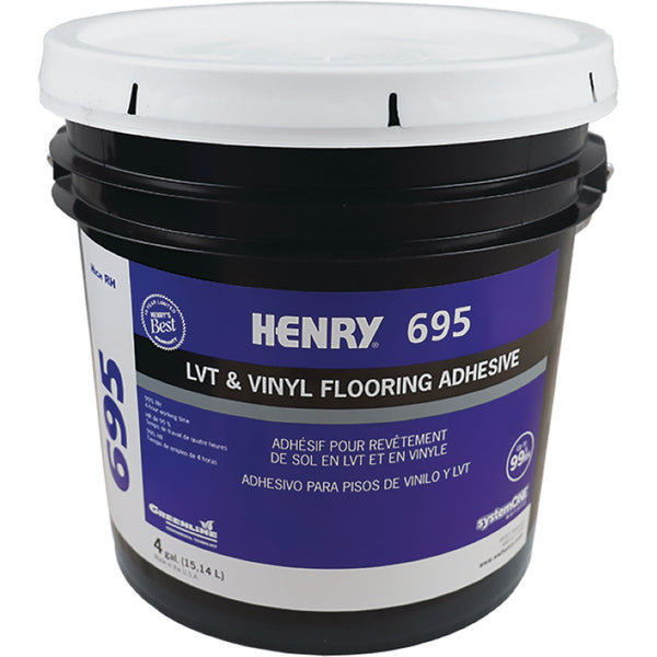 Henry 695 High RH Vinyl Floor Adhesive, 4 Gal.
