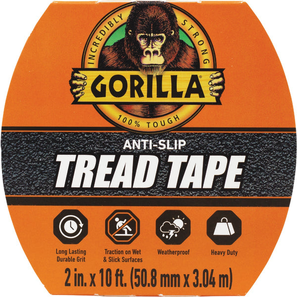 Gorilla 2 In. x 10 Ft. Black Anti-Slip Tread Tape Roll