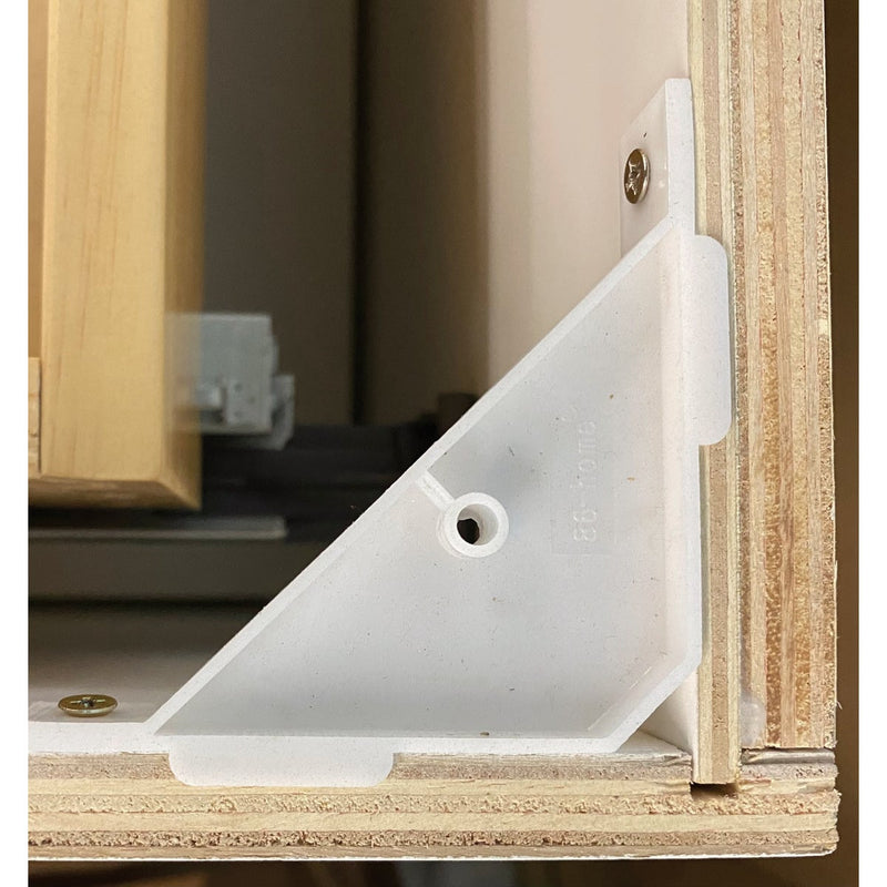 CraftMark Plymouth Shaker 36 In. W x 24 In. D x 34.5 In. H Ready To Assemble White Sink Base Kitchen Cabinet