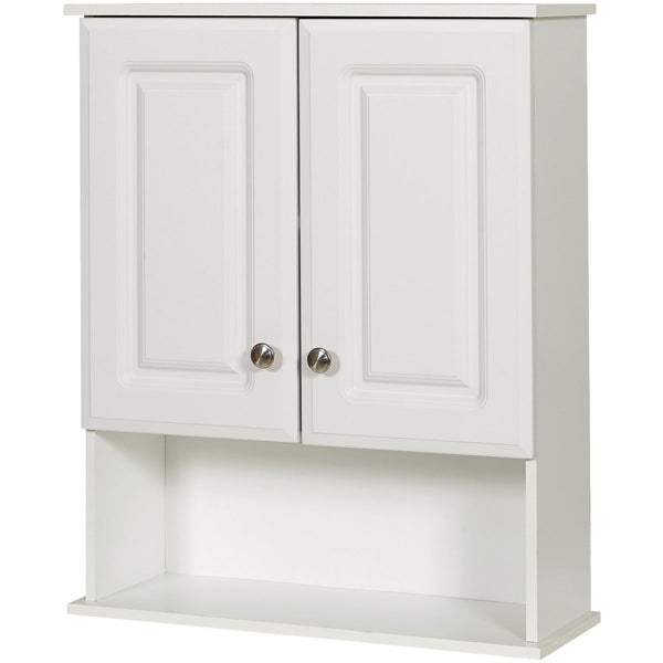 Zenith Zenna Home White 23 In. W x 8-1/4 In. D x 28 In. H Wall Bath Cabinet