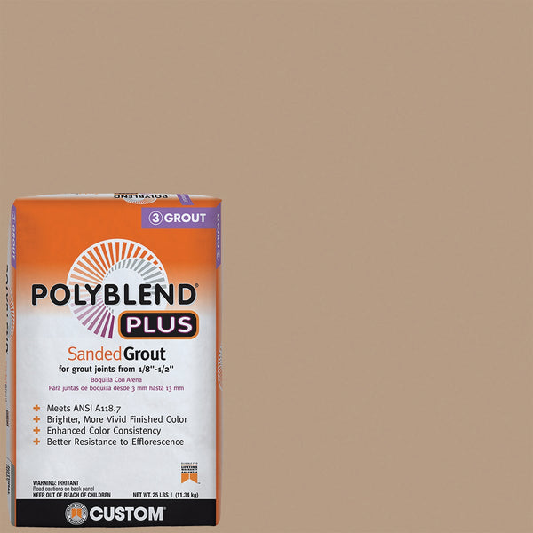 Custom Building Products PolyBlend PLUS 25 Lb. Haystack Sanded Tile Grout