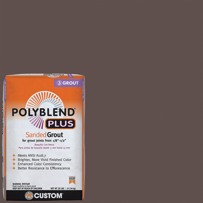 Custom Building Products PolyBlend PLUS 25 Lb. Brown Velvet Sanded Tile Grout