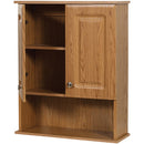 Zenith Zenna Home Oak 23 In. W x 8-1/4 In. D x 28 In. H Wall Bath Cabinet