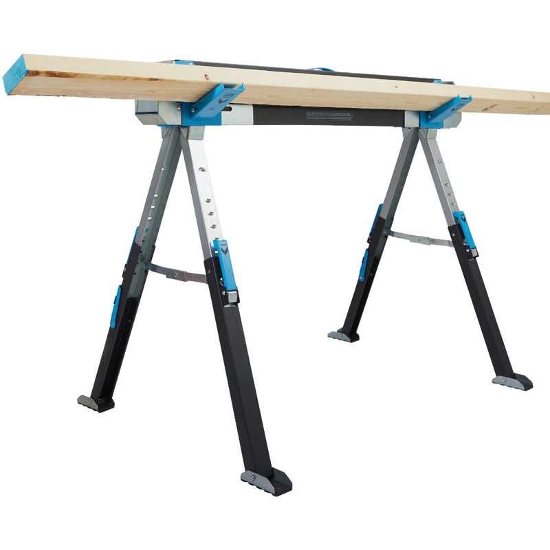 Channellock Steel Adjustable Sawhorse & Jobsite Table, 1300 Lb. Capacity