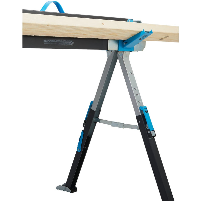 Channellock Steel Adjustable Sawhorse & Jobsite Table, 1300 Lb. Capacity