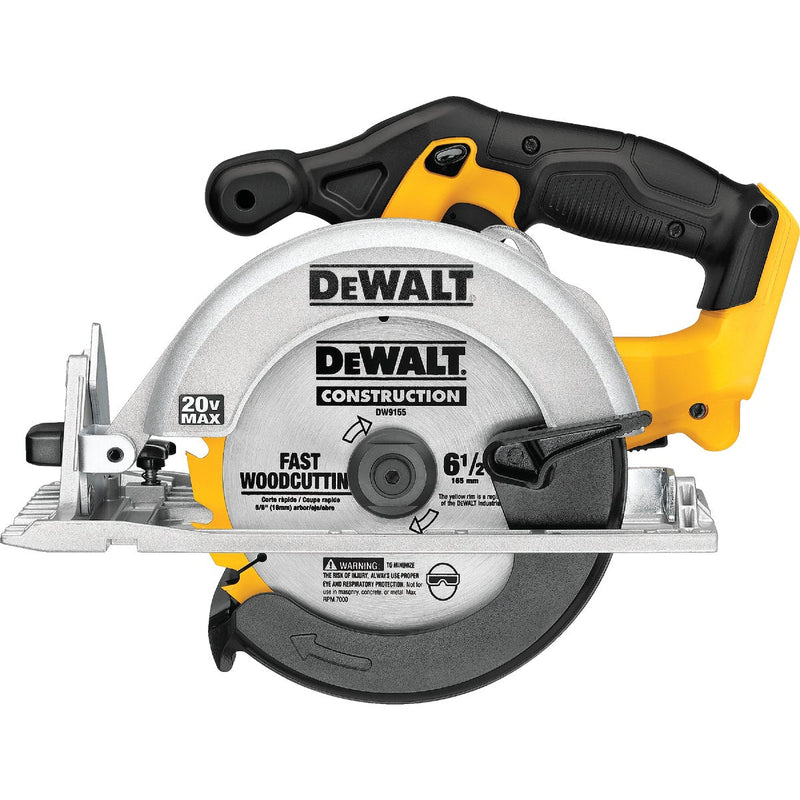 DEWALT 20V MAX 6-1/2 In. Cordless Circular Saw (Tool Only)
