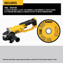 DEWALT 20V MAX 4-1/2 - 5 In. Cordless Grinder (Tool Only)