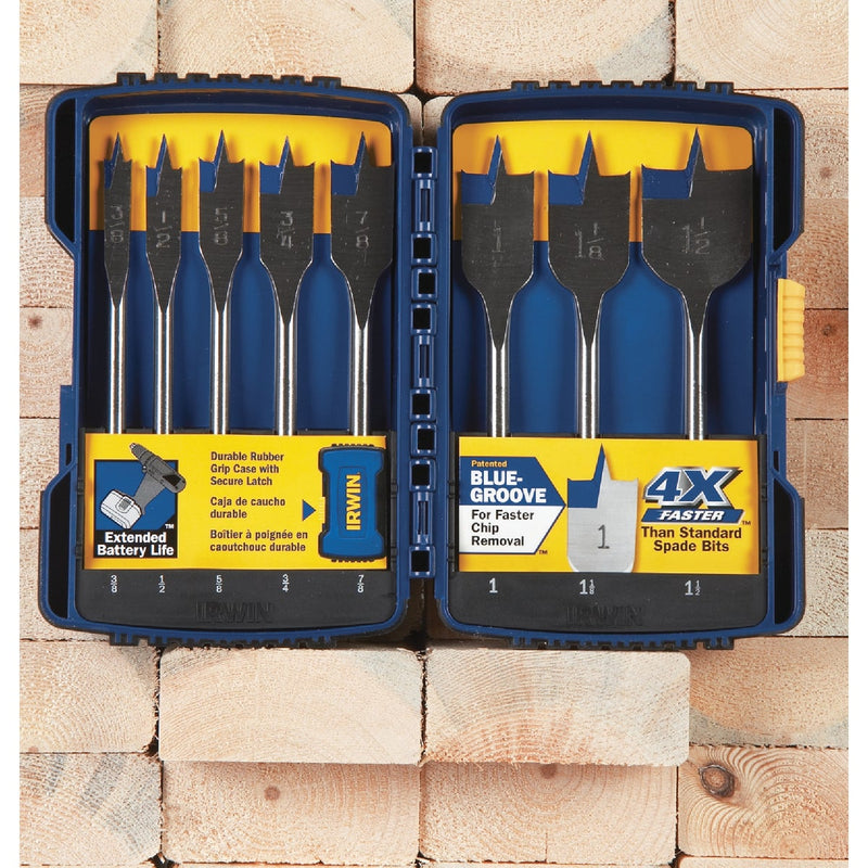 Irwin Speedbor 8-Piece Spade Bit Set