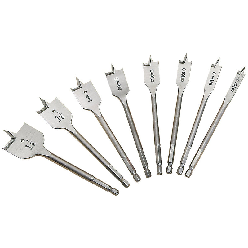 Irwin Speedbor 8-Piece Spade Bit Set