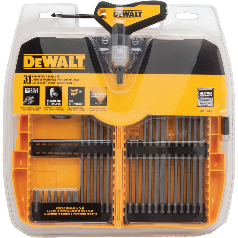 DeWalt Metric & Standard T-Handle Hex Key Set, 31-Piece