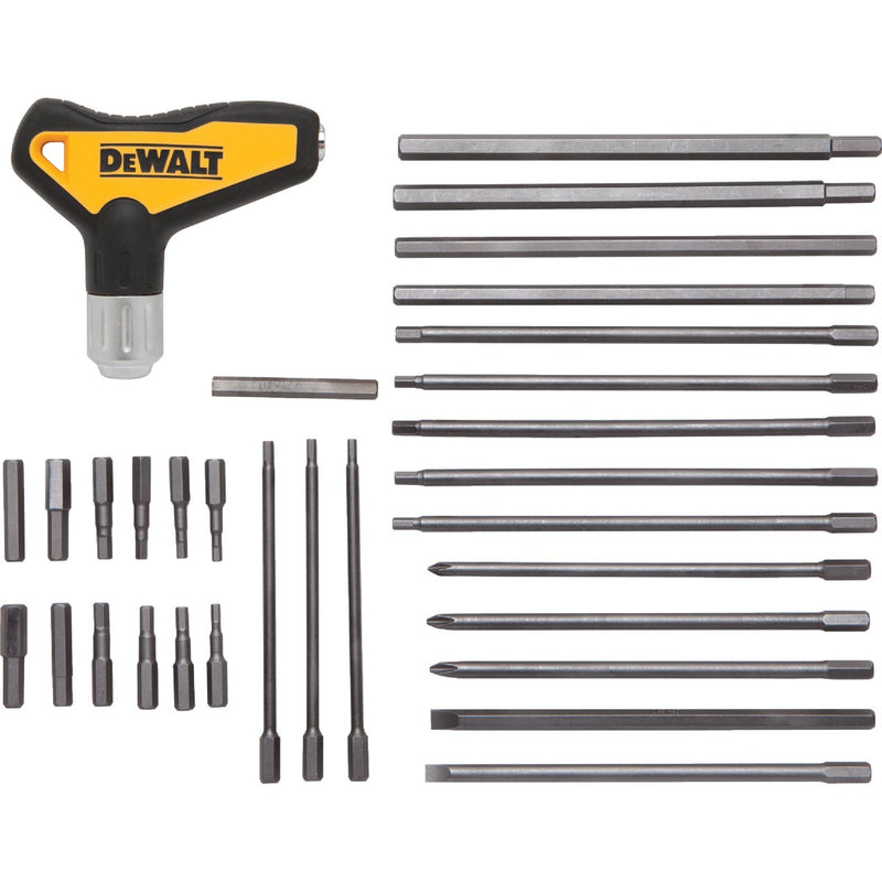 DeWalt Metric & Standard T-Handle Hex Key Set, 31-Piece