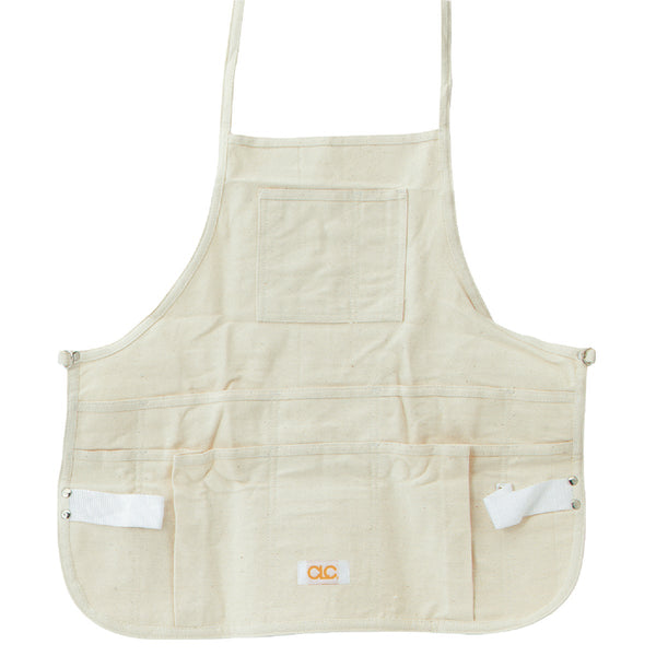 Custom Leathercraft 12-Pocket Canvas Bib Apron