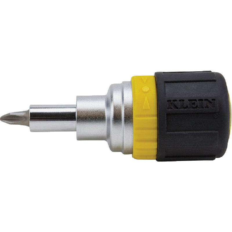 Klein 6-in-1 Stubby Ratcheting Screwdriver