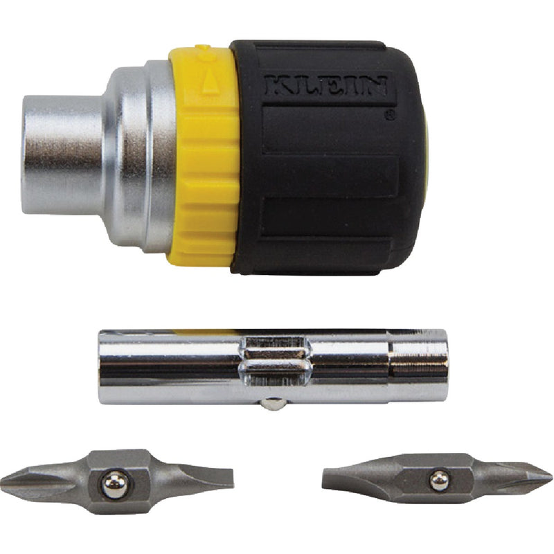 Klein 6-in-1 Stubby Ratcheting Screwdriver