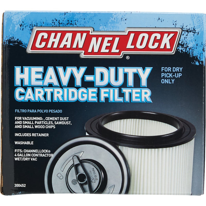 Channellock Cartridge Heavy-Duty Floor Vac or Jobsite Vacuum Filter