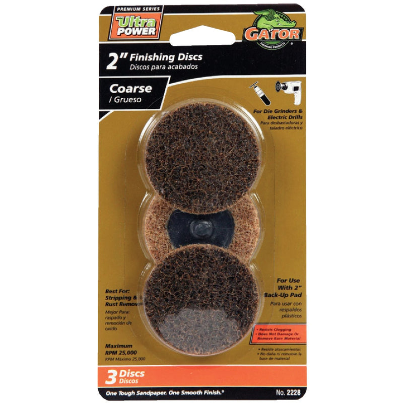 Gator Surface 2 In. Coarse Finishing Surface Conditioning Sanding Disc (3-Pack)