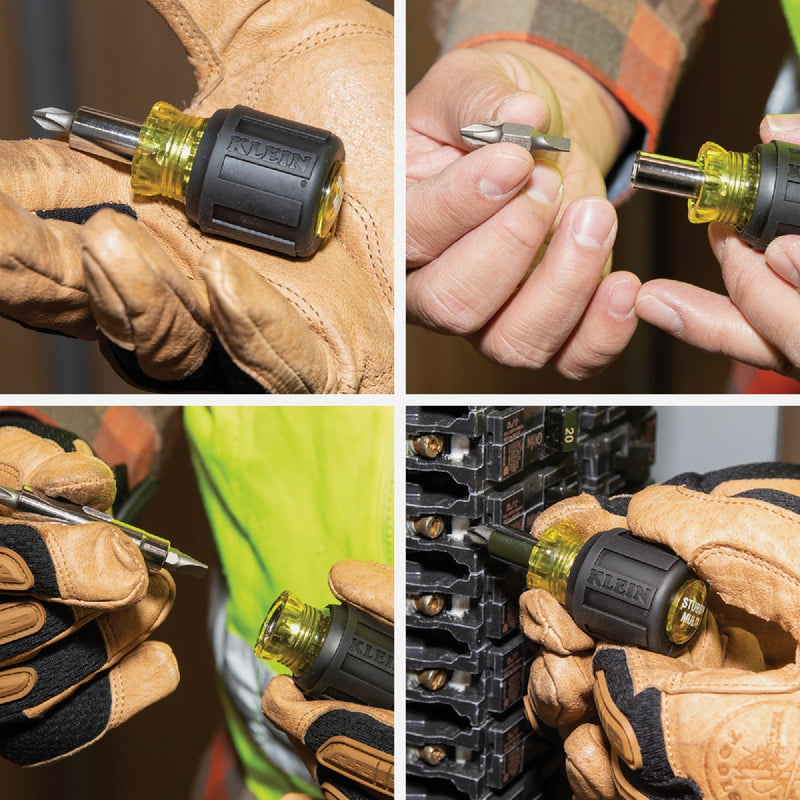 Klein 6-in-1 Stubby Multi-Bit Screwdriver