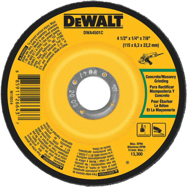 DEWALT HP Type 27 4-1/2 In. x 1/4 In. x 7/8 In. Masonry Cut-Off Wheel