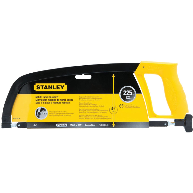 Stanley 12 In. Solid Frame Hacksaw