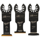 Milwaukee OPEN-LOK Wood-Cutting Oscillating Blade Assortment (3-Piece)