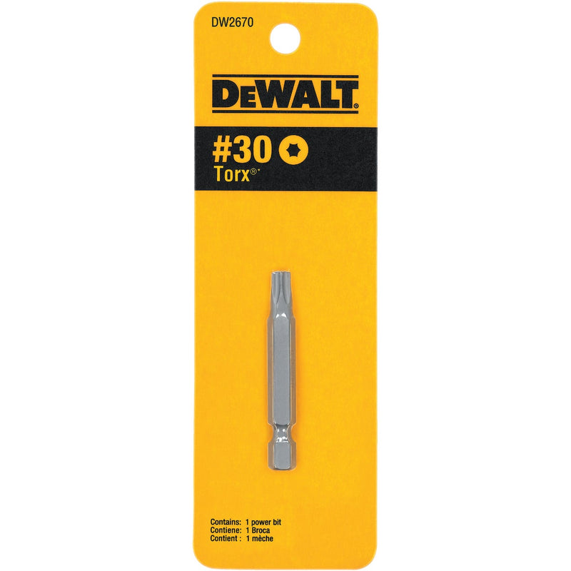 DEWALT T30 TORX 2 In. 1/4 In. Power Screwdriver Bit