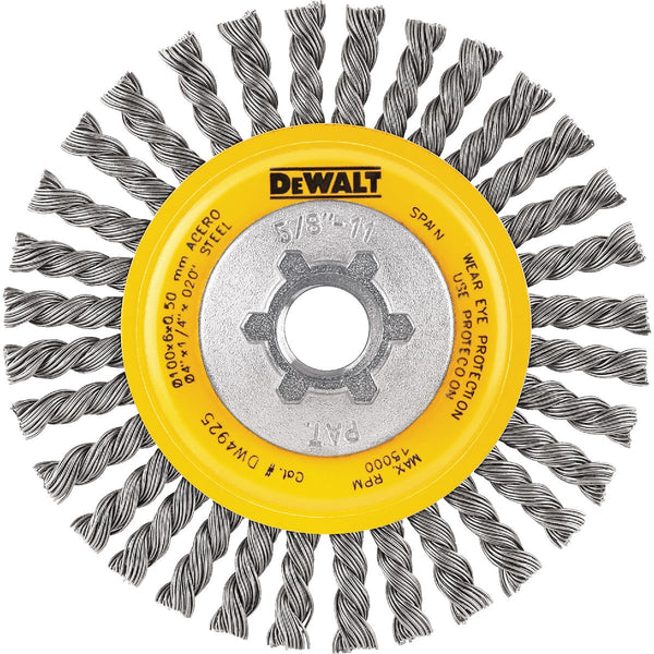 DEWALT High Performance 4 In. Carbon Stringer Bead Angle Grinder Wire Wheel