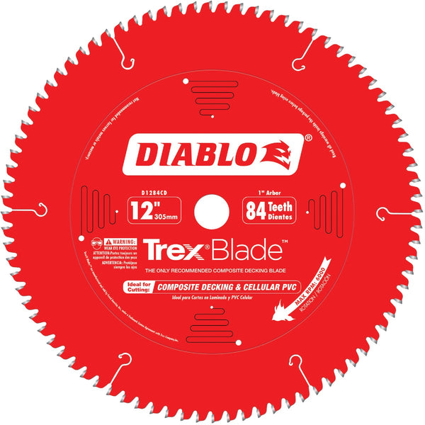 Diablo TrexBlade 12 In. 84-Tooth Circular Saw Blade for Composites & Plastic