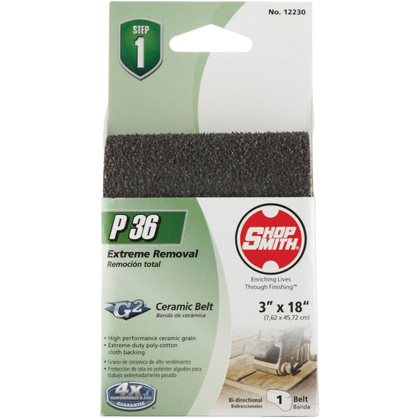 Gator Platinum 3 In. x 18 In. 36 Grit Coarse Heavy Duty Sanding Belt