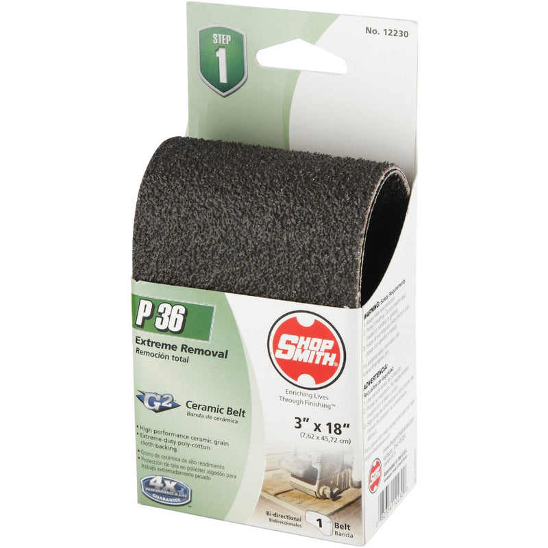 Gator Platinum 3 In. x 18 In. 36 Grit Coarse Heavy Duty Sanding Belt