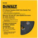 DeWalt 8-Hole Hook and Loop 5 In. Sanding Disc Backing Pad