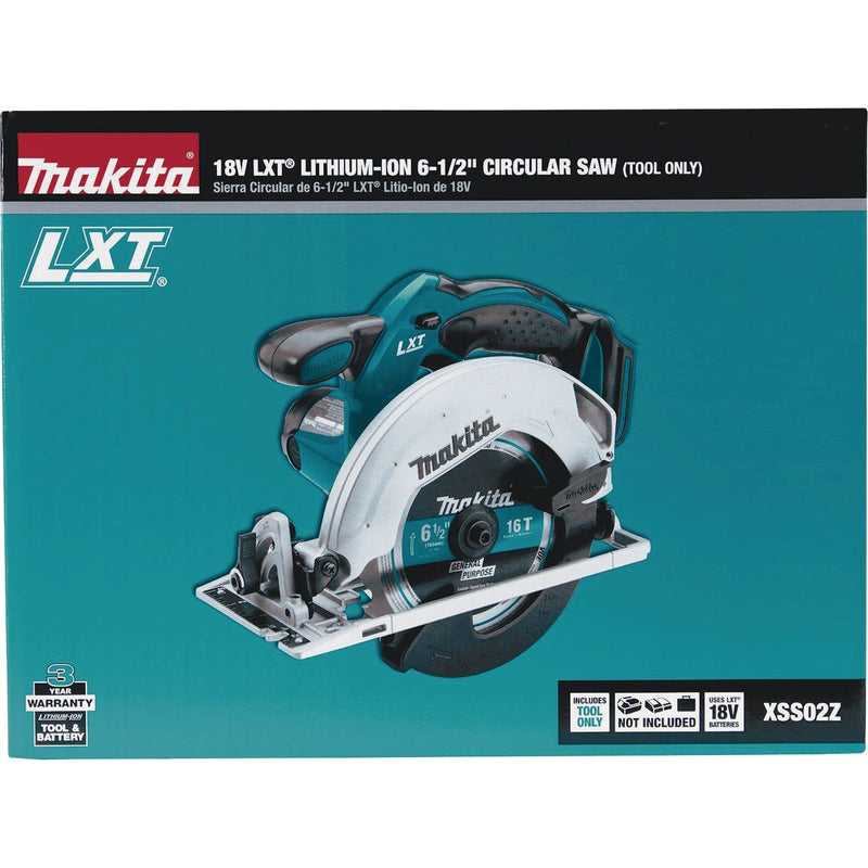 Makita 18 Volt LXT Lithium-Ion 6-1/2 In. Cordless Circular Saw (Tool Only)