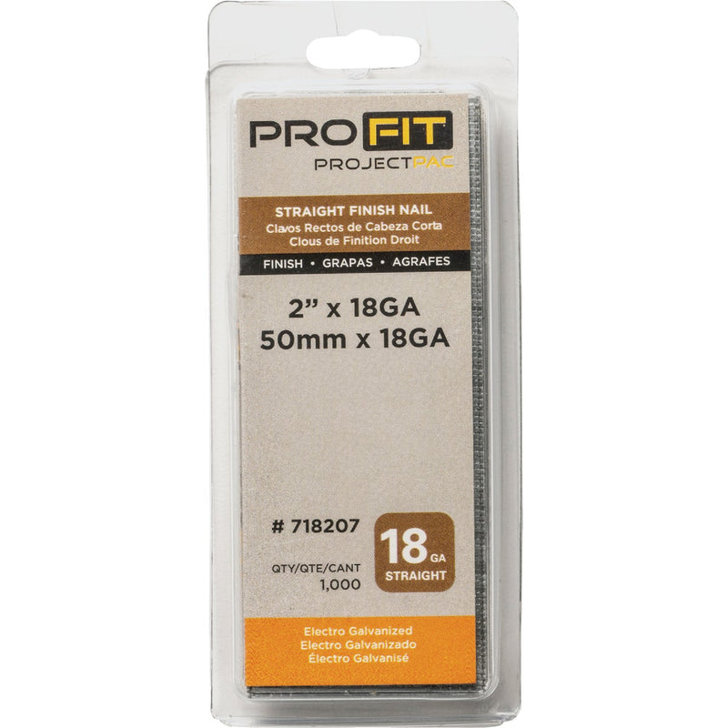 Pro-Fit 2 In. 18 Gauge Electro Galvanized Brad Nail (1000 Ct.)