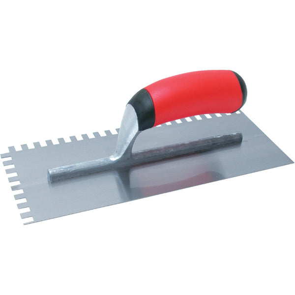 QLT 1/2 In. Square Notched Trowel w/Soft Grip