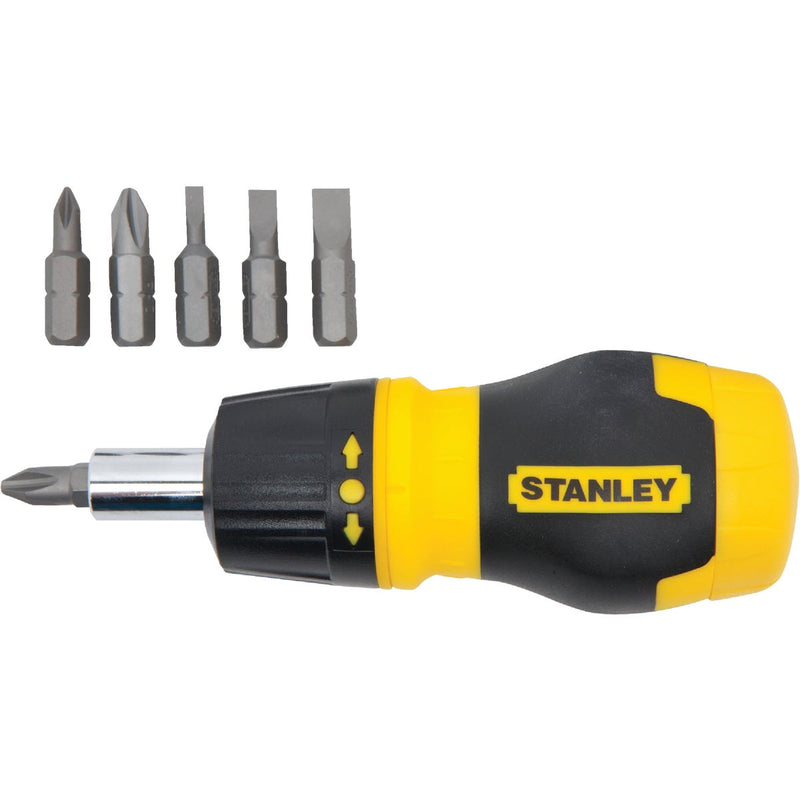 Stanley Multi-Bit Stubby Ratcheting Screwdriver