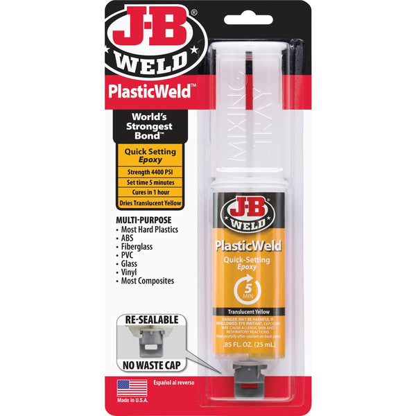 J-B Weld 0.85 Oz. PlasticWeld Epoxy Syringe