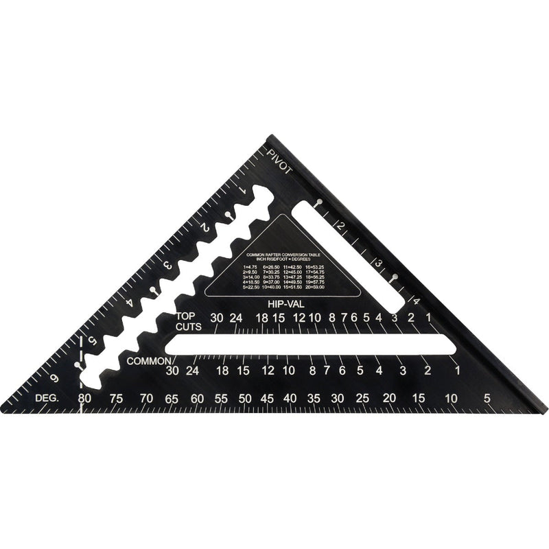 Johnson Level Johnny Square 7 In. Aluminum Professional Easy-Read Rafter Square