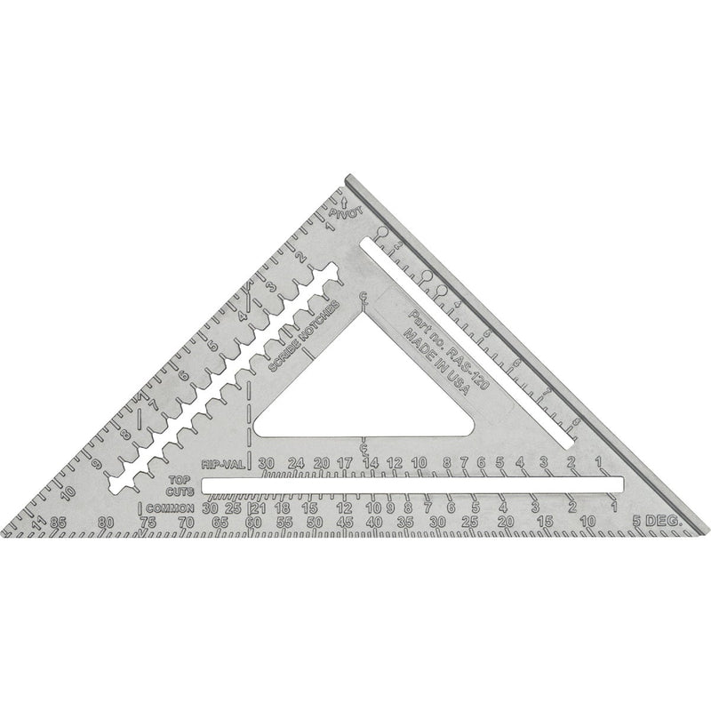 Johnson Level Johnny Square 12 In. Aluminum Rafter Square