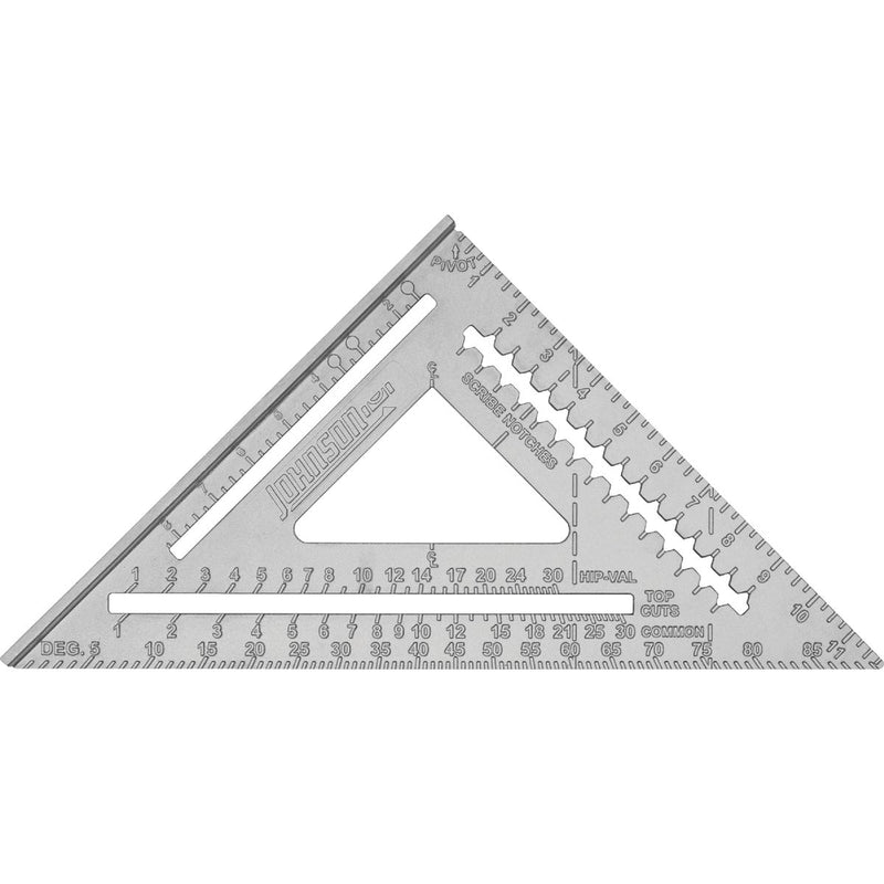 Johnson Level Johnny Square 12 In. Aluminum Rafter Square