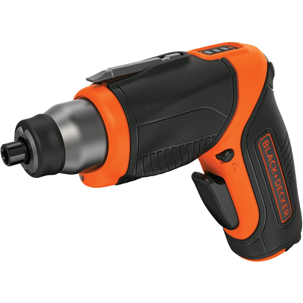 Black & Decker 4-Volt MAX Lithium-Ion Pivot 1/4 In. Cordless Screwdriver with Accessories