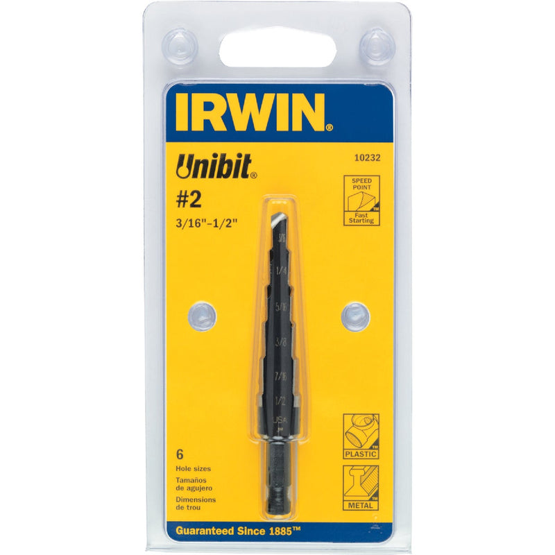 Irwin Unibit 3/16 In. - 1/2 In.