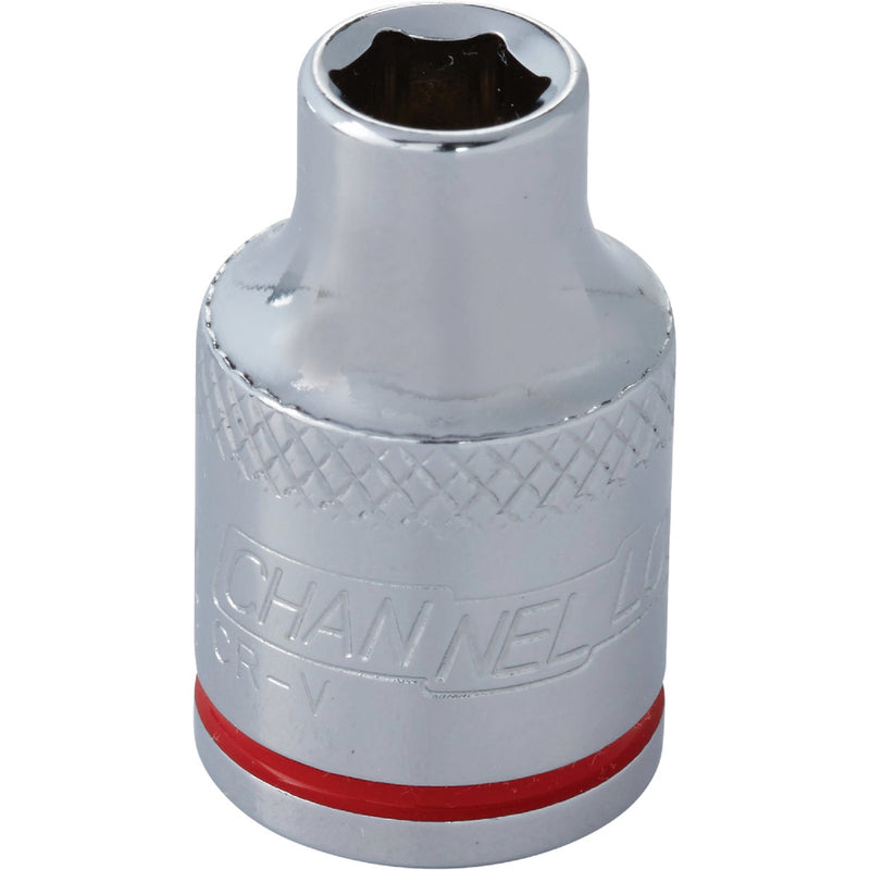 Channellock 3/8 In. Drive 1/4 In. 6-Point Shallow Standard Socket