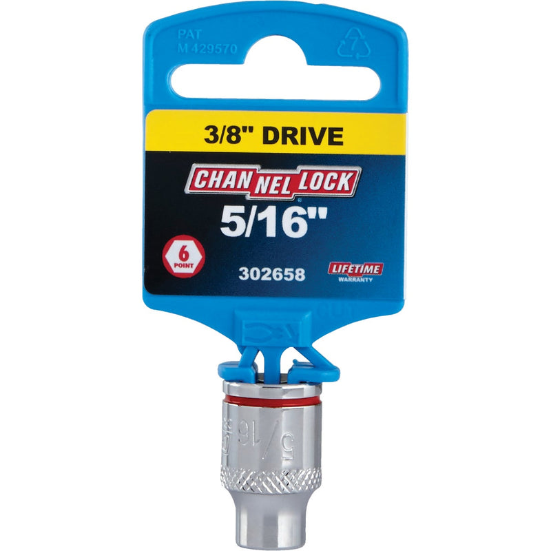 Channellock 3/8 In. Drive 5/16 In. 6-Point Shallow Standard Socket