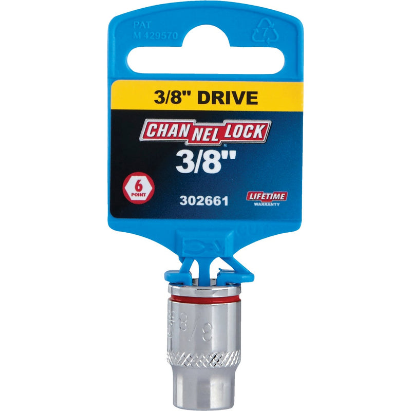 Channellock 3/8 In. Drive 3/8 In. 6-Point Shallow Standard Socket