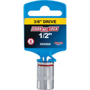 Channellock 3/8 In. Drive 1/2 In. 6-Point Shallow Standard Socket