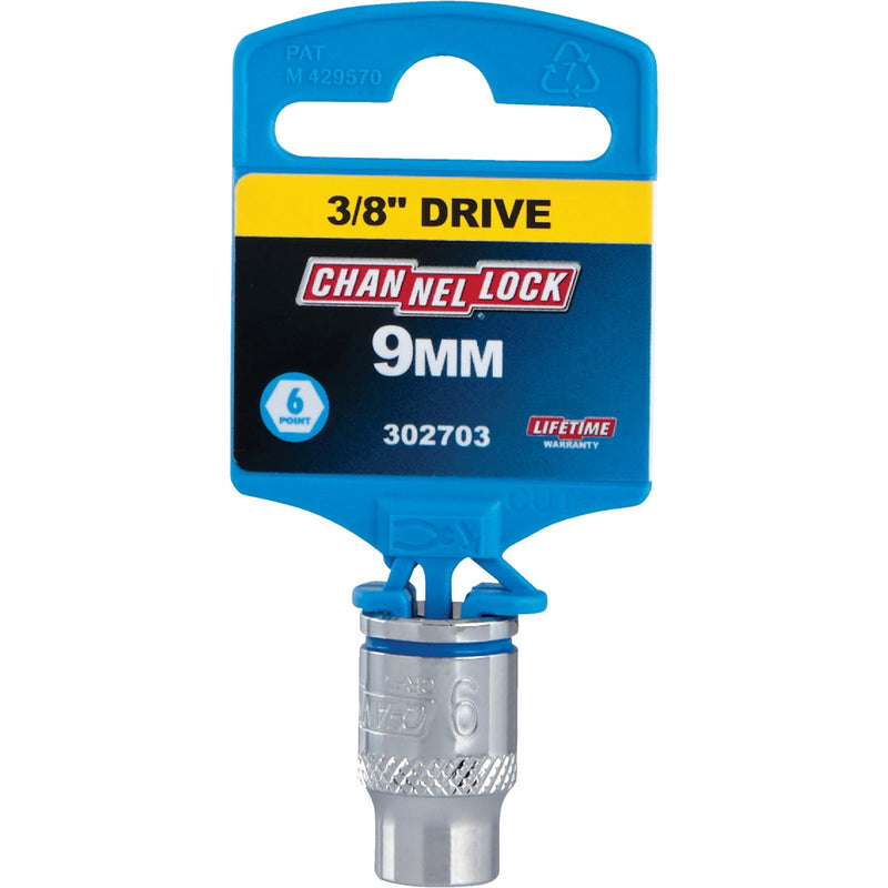 Channellock 3/8 In. Drive 9 mm 6-Point Shallow Metric Socket