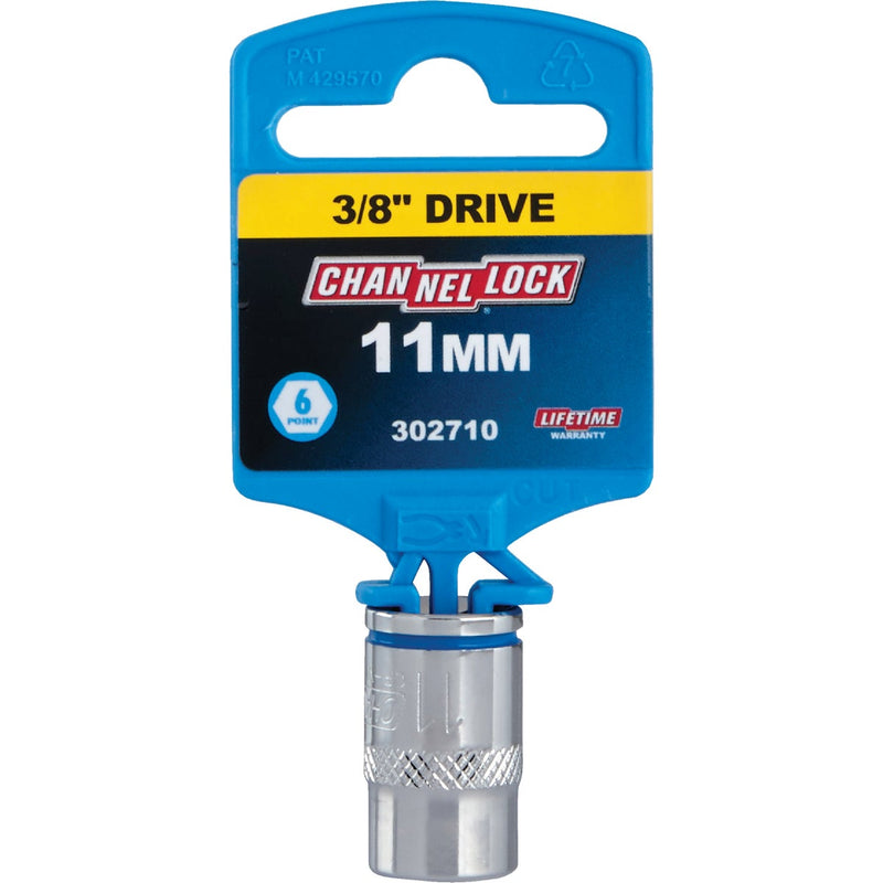 Channellock 3/8 In. Drive 11 mm 6-Point Shallow Metric Socket