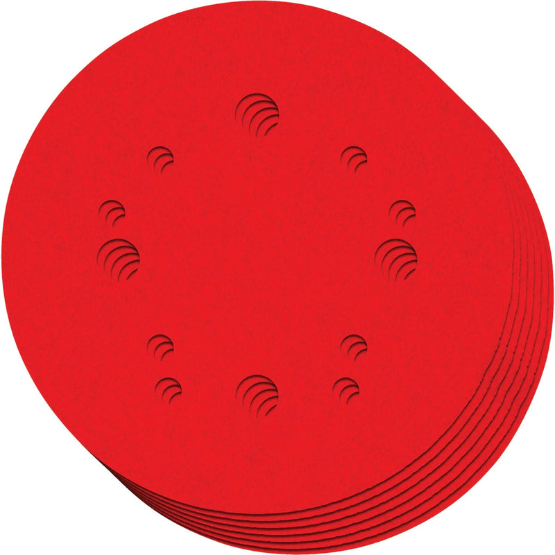 Diablo 5 In. Assorted (80/150/220-Grit) Universal Hole Pattern Vented Sanding Disc with Hook and Lock Backing (7-Pack)